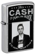 Zippo Lighter: Johnny Cash, The Man in Black - Street Chrome 81520 picture