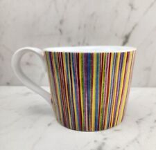 Starbucks 2008 Colorful Rainbow Vertical Stripes Coffee Tea Mug Cup 130z - EUC picture