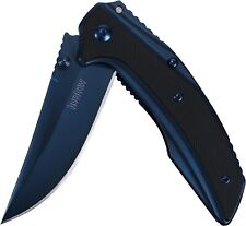 Kershaw 3-Inch Blue Pocketknife with SpeedSafe Opening and Deep Carry Pocketclip picture