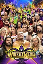 WWE Wrestlemania 34 Poster (2018) - 11x17 Inches | NEW USA picture