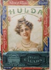 Vintage RARE*** Cigar Box Hulda With Nice 1901 Tax Stamp picture