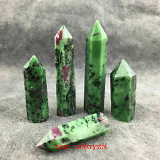 2.2LB natural zoisite quartz crystal obelisk wand point healing 10-20pcs picture