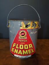 RARE VINTAGE 1960 Acme Quality Porch & Floor ENAMEL Paint Pail Detroit Michigan  picture