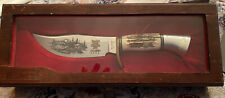 VERY RARE BOWIE KNIFE WESTMARK 701 STAG CASE WESTERN COLEMAN NEW NEVER USED 1984 picture