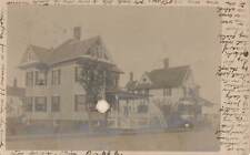 RPPC Exterior View Residence House, Sanford Real Photo Postcard 1907 picture