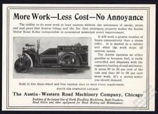 1917 Austin Western road roller photo vintage print ad picture