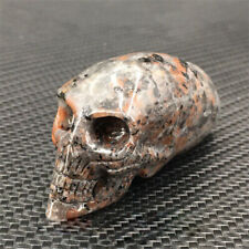 1PC Natural Yooperlite Alien Carved Quartz Crystal Skull Reiki Healing 2.2