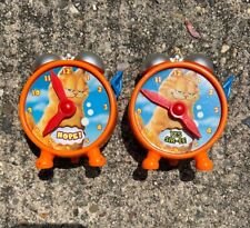 Vintage Garfield The Movie Clock 2004 Fortune Telling Alarm Clock Lot Of 2 Works picture