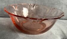 Vintage Heisey Pink Depression Glass Bowl Empress Nappy 8” Ruffled Bowl picture