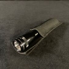 Vintage Mini Maglite Metal Flashlight 2AA Cell Made In USA. 6” W/ Nylon Sheath. picture
