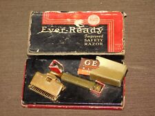 VINTAGE BARBER PATENTED 1912 EVER-READY SAFETY RAZOR IN BOX picture
