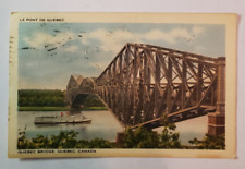 Le Pont De Quebec/Quebec Bridge - Quebec, Canada ~ Posted Post Card/Used - 1945 picture