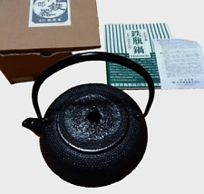 Nambu Ironware Iron Teapot Black Kettle Bottle from Japan by Oigen Casting - NEW picture