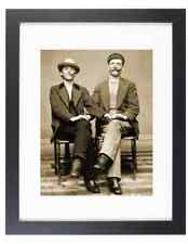 1880 Two Young Men Holding Hands Gay Pride 8X10 Matted Framed  Old Vintage Photo picture