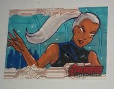 2015 Upper Deck Marvel Avengers Age of Ultron X-Men Storm Sketch Card picture