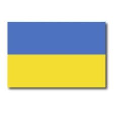 UKRAINE UKRANIAN FLAG MAGNET 5X3 INCH INTERNATIONAL FLAG DECAL FOR CAR OR FRIDGE picture