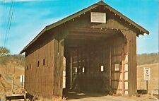 Jaycee Covered Bridge, Richland Center, Wisconsin WI unposted vintage postcard picture