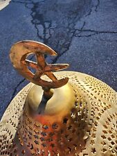 Moroccan or Moorish Pierced Brass Table Lamp Rare And Antique picture