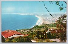 Redondo Beach Hermosa Manhattan El Segundo California, Panorama, VTG Postcard picture