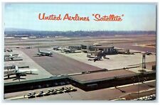c1960 Los Angeles International Airport United Satellite California CA Postcard picture