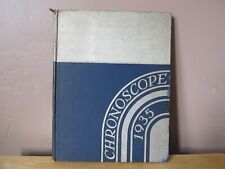 1935 CHRONOSCOPE Yearbook~Thornton Fractional Township High School~Cal City, IL picture