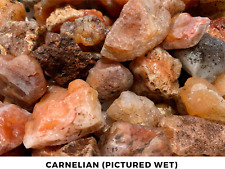 Carnelian from Brazil - Rough Rocks for Tumbling - Bulk Wholesale 1LB options picture