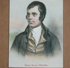 Vtg Robert Burns Portrait Postcard W.& A.K. Johnson London Scottish poet picture