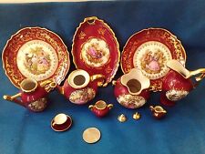 Vintage Limoges France Rehausse Main /Goudeville miniature tea set pitcher lot picture