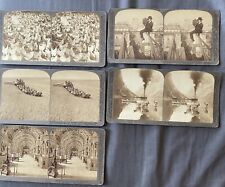 5 Stereoviews By Underwood And Underwood, Italy, New York, Norway Circa 1901-05 picture