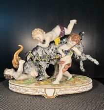18th Century Ludwigsburg porcelain figurine. 3 putties/cherubs & goat. picture