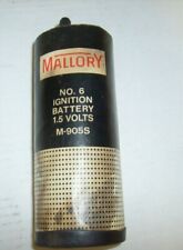Vintage Mallory No. 6 Ignition Battery M-905S  1.5 Volt - Dead for display picture