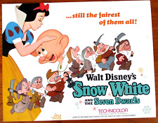 Original 1958 Snow White and the seven dwarfs Complete set of 9 cards 1  RARE picture