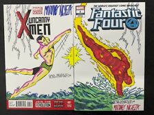 Uncanny XMen & Fantastic Four Issue #1 Del Beato Mariano Nicieza Sketch Auto 2 picture