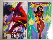 Lot Of 2 SPIDER-WOMAN #1 ARTGERM And Campbell VARIANT MARVEL COMICS NM picture