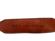 Vintage Gold's Gym Brown Leather Weight Lifting Belt picture