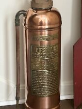 1950’s Era Fire Extinguisher And 2 Sided Hand Painted Arrow Sign.  picture
