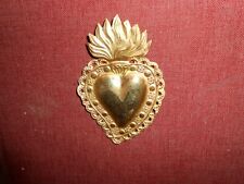 Sacred Heart Extraordinary Ex Voto in 18 carat gold Italy 19th century picture