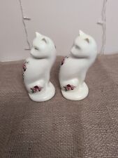  Formalities Victorian Rose Cat by Baum Brothers Pink and Red Rose LOT OF 2 picture