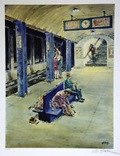 The Spirit Creator Will Eisner SIGNED & NUMBERED LE Art Print ~ The Late Train picture