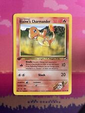 Pokemon Card Blaine's Charmander Gym Heroes 1st Edition Common 61/132 Near Mint picture