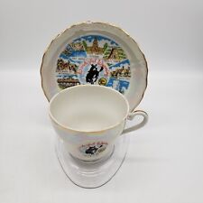 Vintage Souvenir Cup and Saucer Wonderful Wyoming Unmarked picture