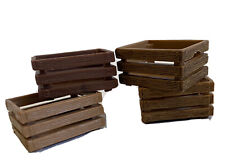 Schleich Home Decor Toy Accessories Faux Wood Fruit Veggie Crates Lot of 4 picture