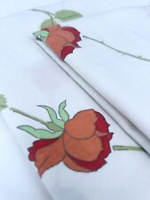 Vintage Wamsutta standard pillowcases roses Floral Clean Condition picture