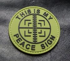This is My Peace Sign 2.5 INCH PVC Rubber Hook PVC Patch picture