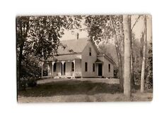 RPPC Vintage Postcard Early 20th Century House Trees Porch Photo by Stadum picture