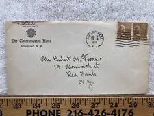 1939 Empty Envelope The Throckmorton Hotel Allenhurst NJ Vtg picture