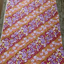 Vtg 3 7/8Yds (Hawaiian Look) 2 Pc Fabric 42W Cotton Blend Tropical Dress picture