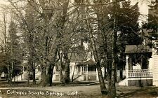 COTTAGES AT SHASTA SPRINGS, CALIFORNIA, RPPC  VINTAGE POSTCARD (SV 501) picture