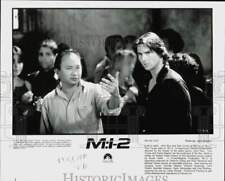 2000 Press Photo Tom Cruise, director John Woo on set of 