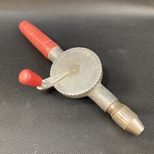 Vintage Millers Falls Company Greenfield Massachusetts USA Red Handle Hand Drill picture